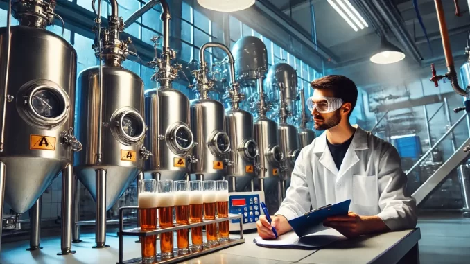 Laboratório de Cervejaria Artesanal Laboratório de cervejaria artesanal com equipamentos avançados