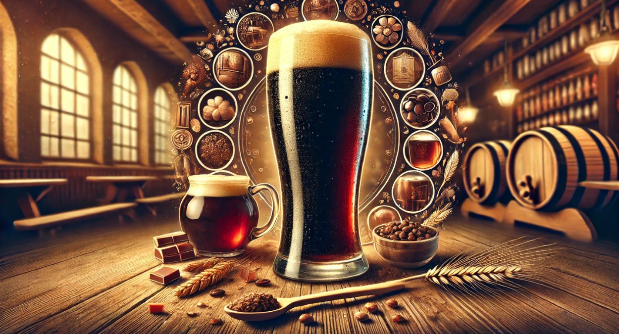 Cerveja Malzbier (imagem gerada por IA)