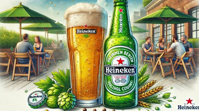 Teor alcoólico Heineken (imagem gerada por IA)
