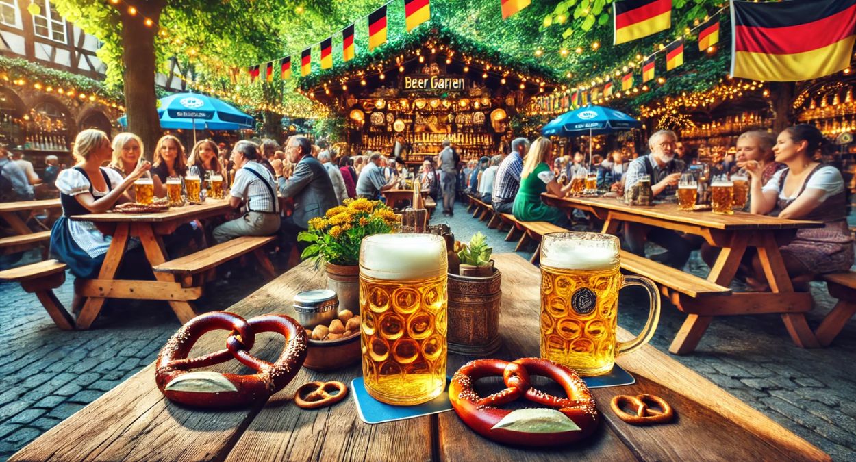 Cerveja alemã (imagem gerada por IA)