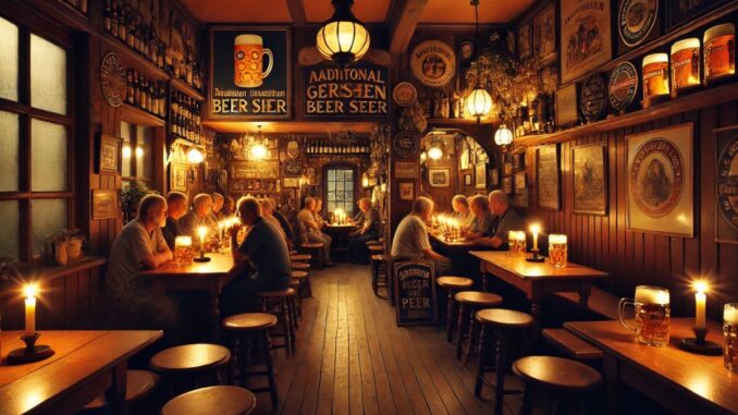 Cerveja artesanal alemã (imagem gerada por IA) Cerveja artesanal alemã (imagem gerada por IA)