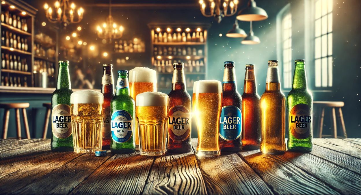 Cerveja Lager (imagem gerada por IA)