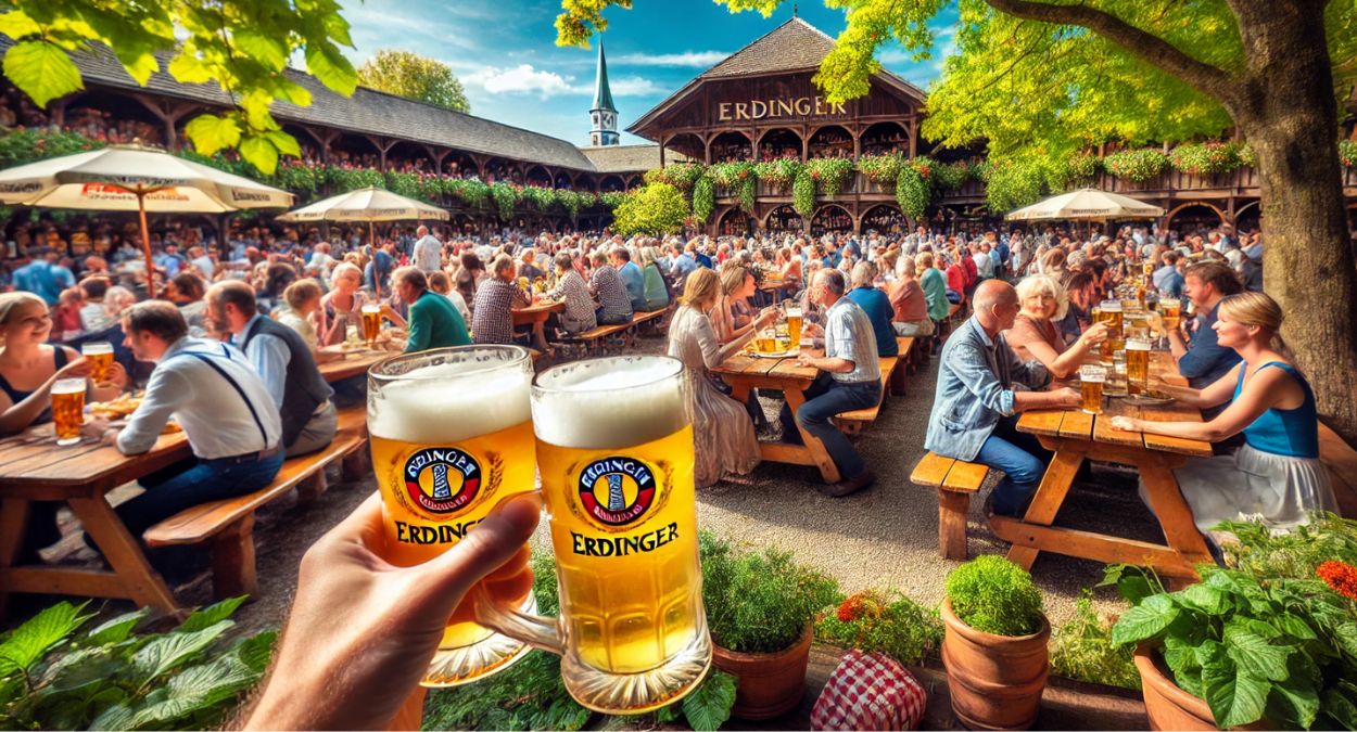 Cervejaria Erdinger (imagem gerada por IA)