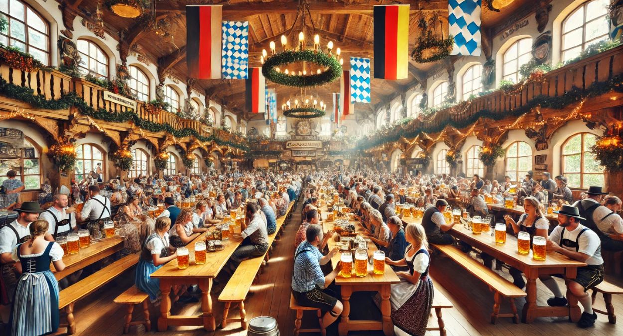 Cervejas alemãs (imagem gerada por IA)