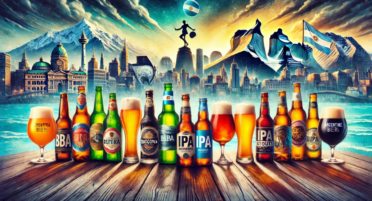 Cervejas Argentinas (imagem gerada por IA)