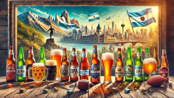 Cervejas da Argentina (imagem gerada por IA)