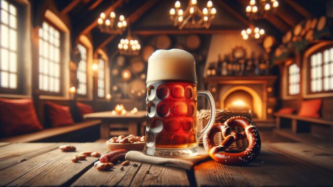 Cervejas Dunkel (imagem gerada por IA) Cervejas Dunkel (imagem gerada por IA)