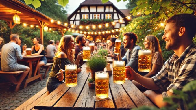 Cervejas Lager (imagem gerada por IA)