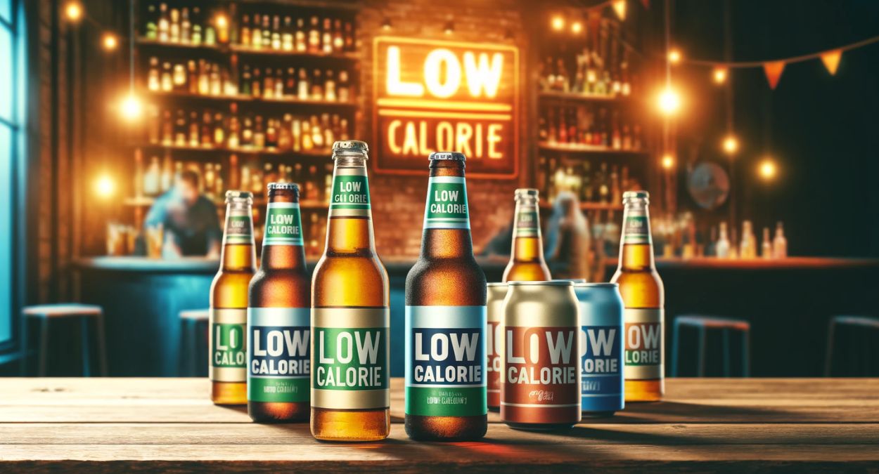 Cervejas menos calóricas (imagem gerada por IA)