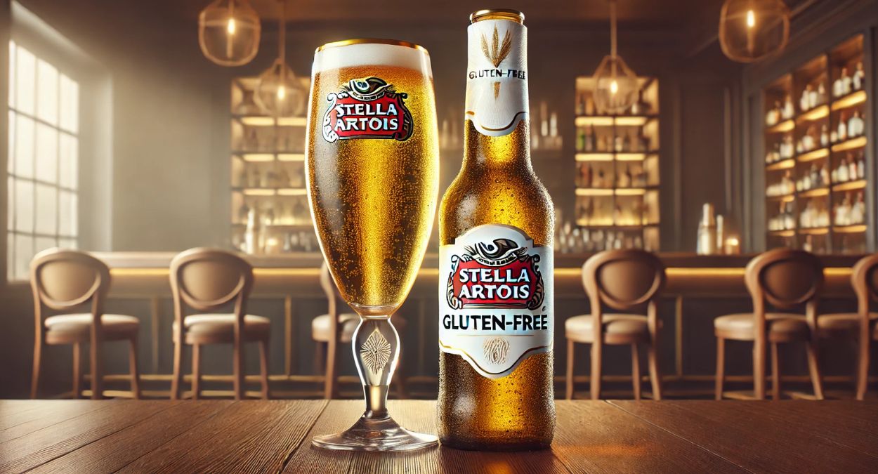 Stella Artois sem glúten (imagem gerada por IA)