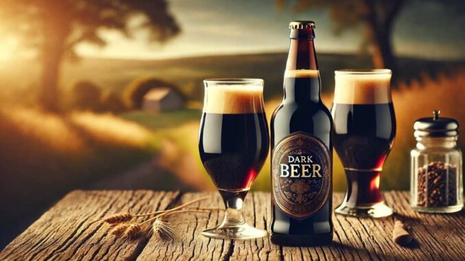 Cerveja preta (Imagem: IA)