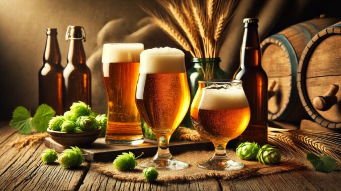 Copos de cerveja (Imagem: IA)
