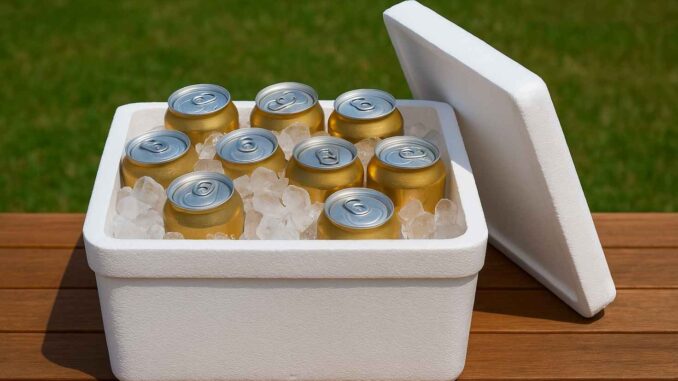 Isopor de cerveja (Imagem: Canva)